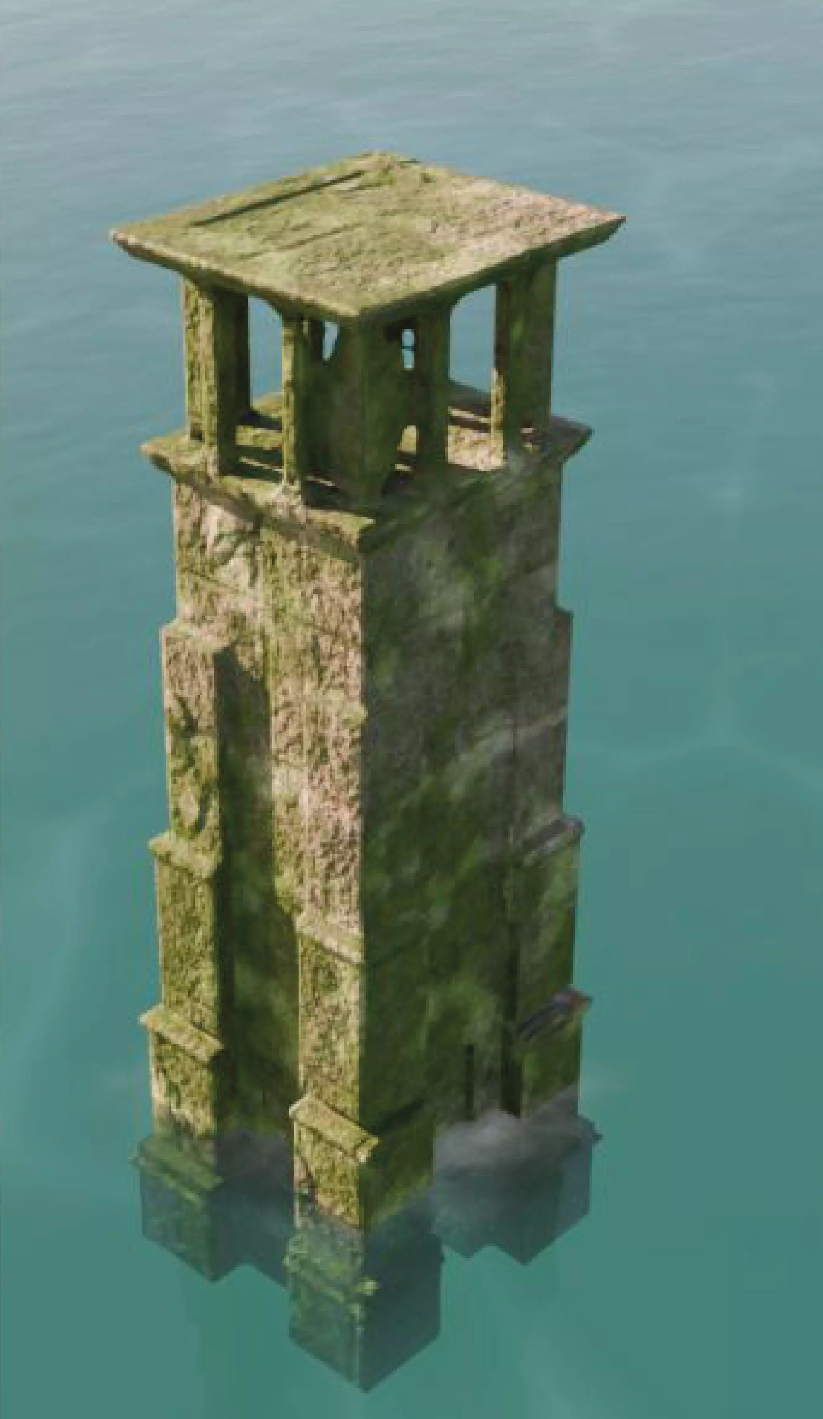 Crystal Water Tower Torre de Agua Cristalina  3D model_2