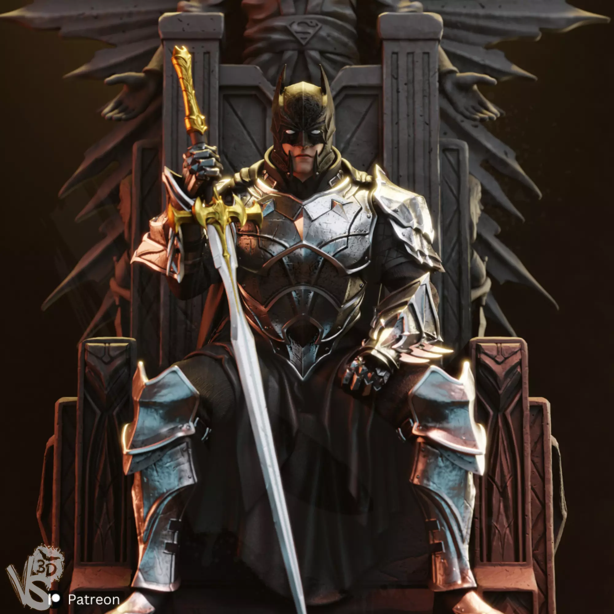 Batman Knight of Steel 3D print model_1