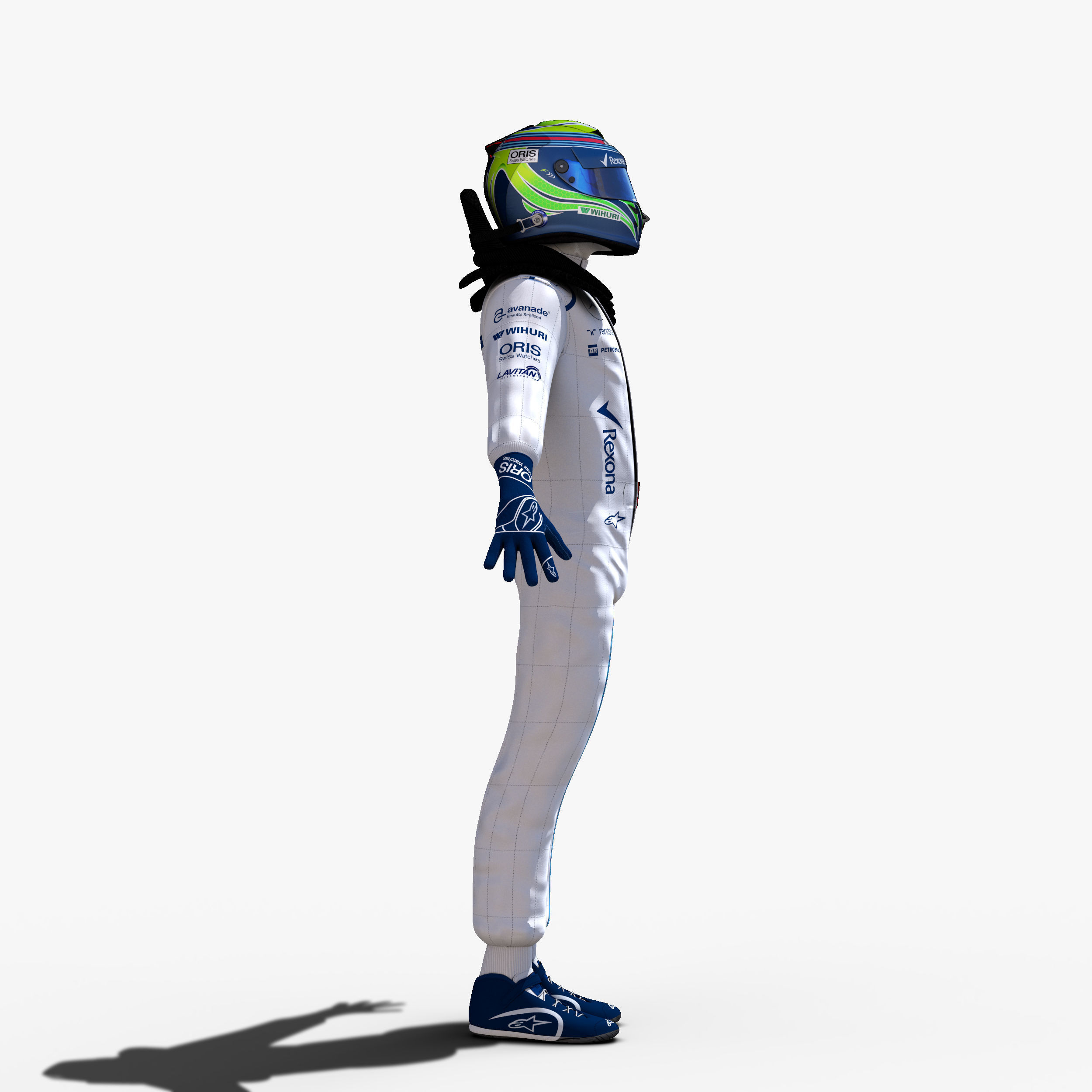 Williams FW38 Low-poly 3D model_25