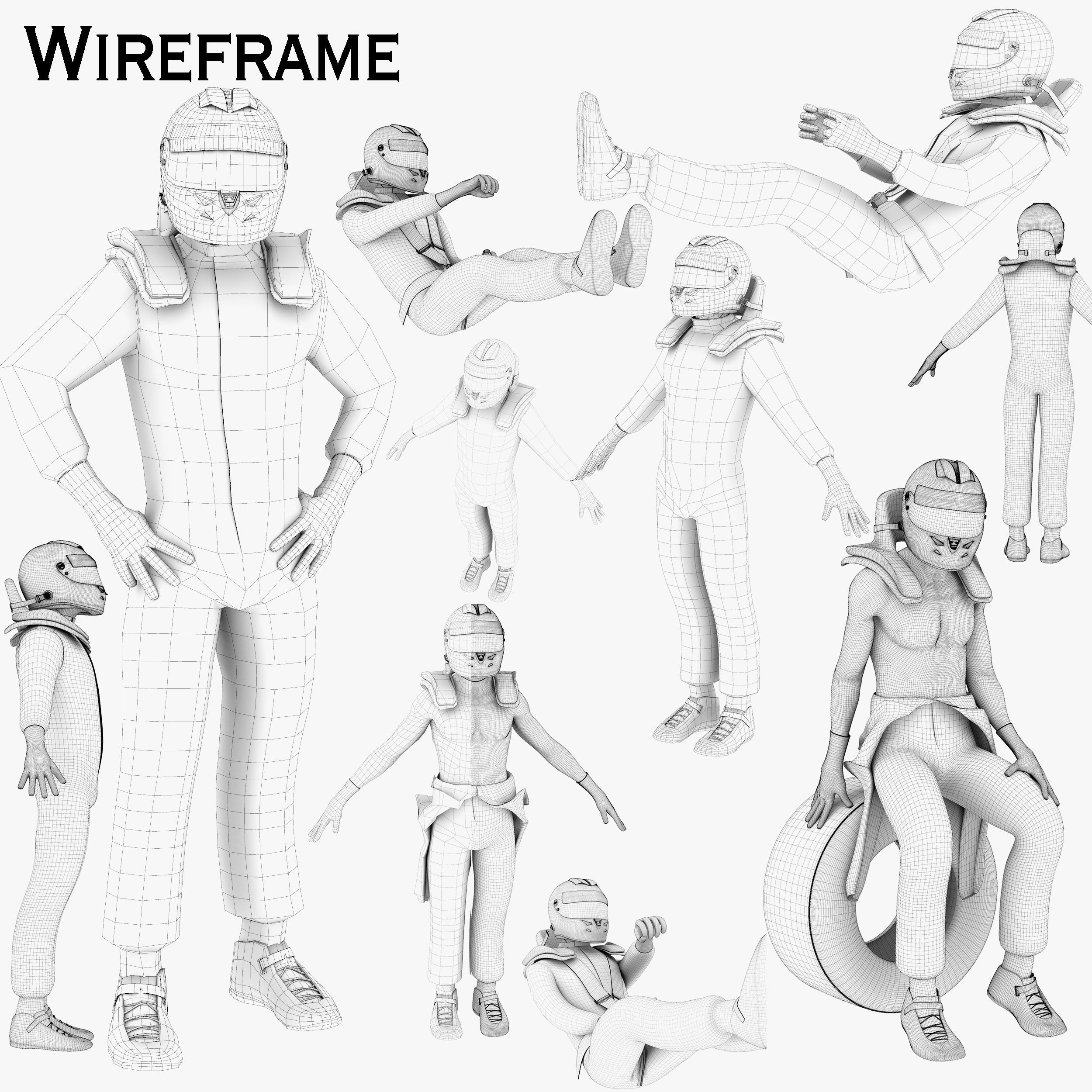 Williams FW38 Low-poly 3D model_27