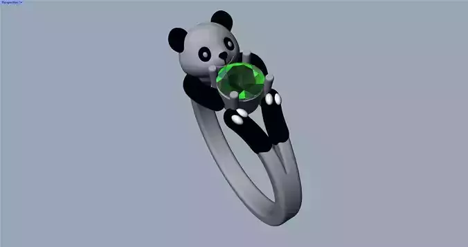 Panda Bear Ring - Anillo oso Panda