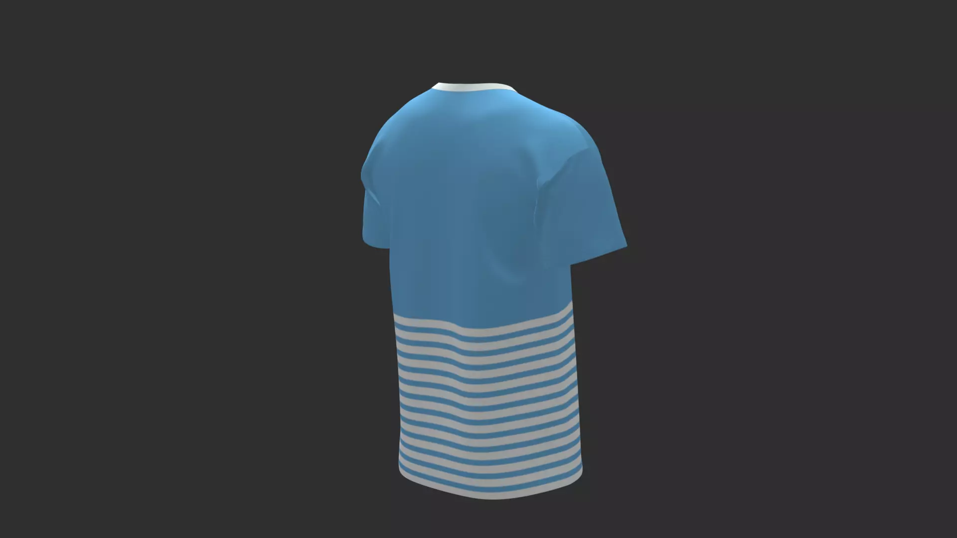 Realistic T-shirt 3D Model - Folded and Drape Design Low-poly 3D model_5