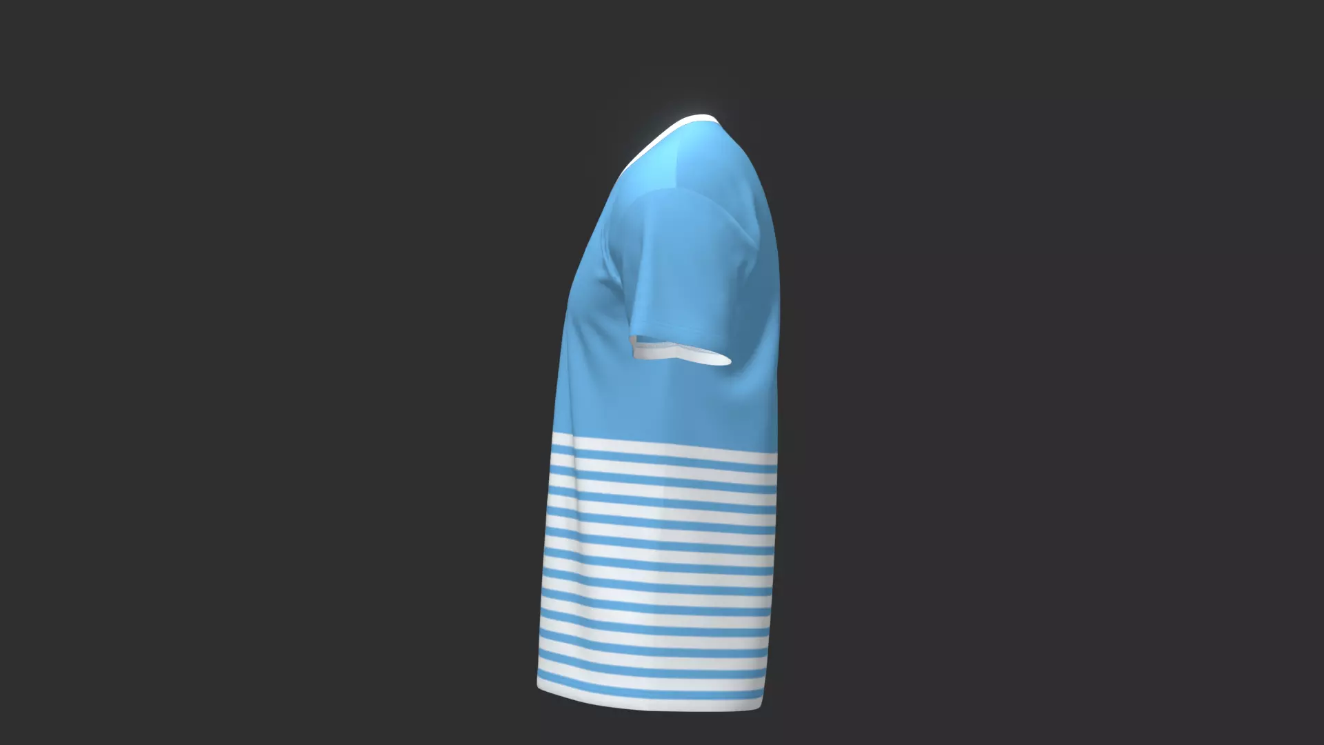 Realistic T-shirt 3D Model - Folded and Drape Design Low-poly 3D model_2