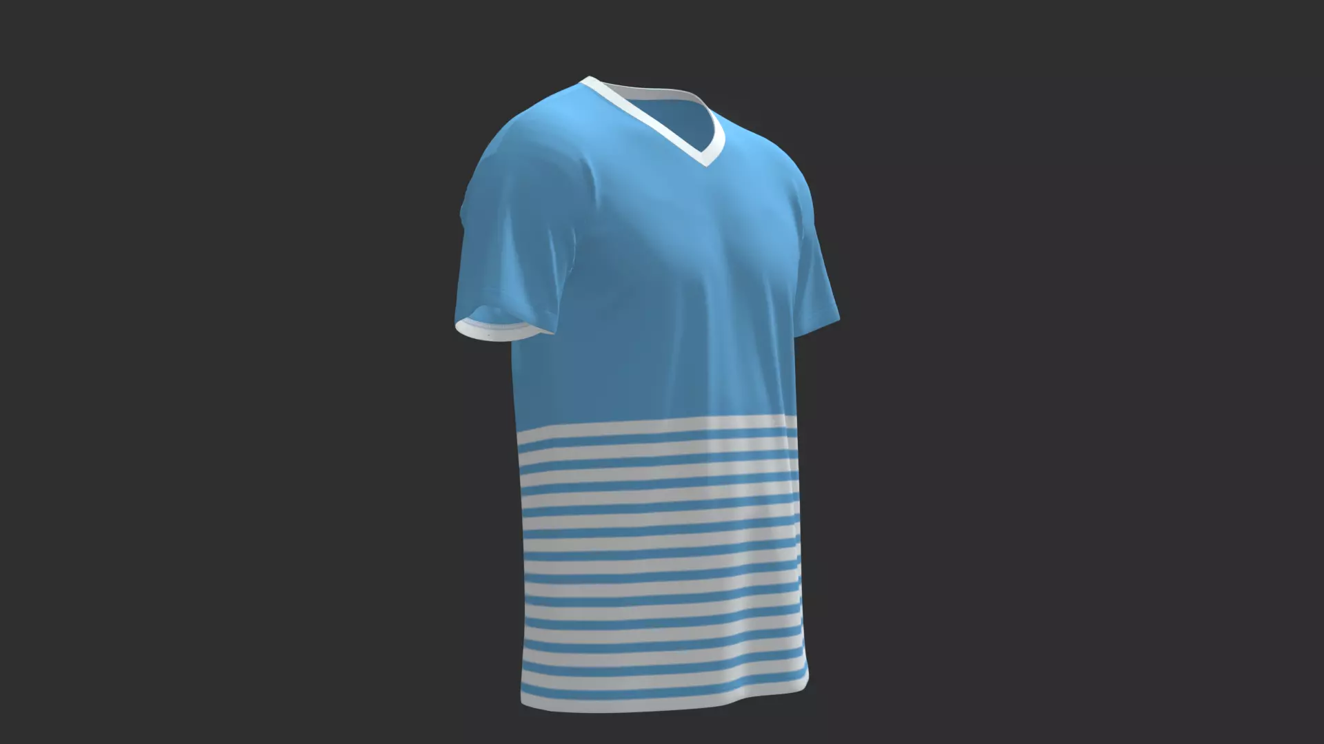 Realistic T-shirt 3D Model - Folded and Drape Design Low-poly 3D model_0
