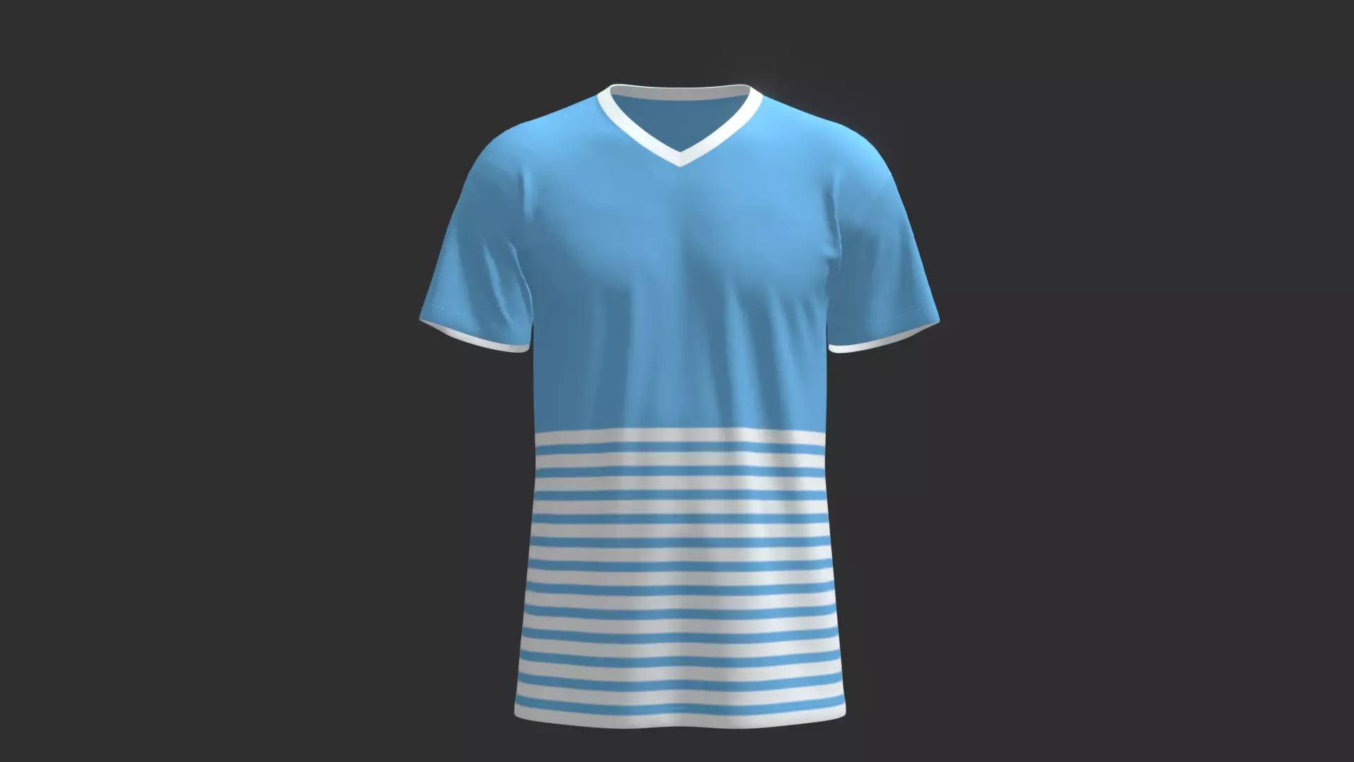 Realistic T-shirt 3D Model - Folded and Drape Design Low-poly 3D model_1