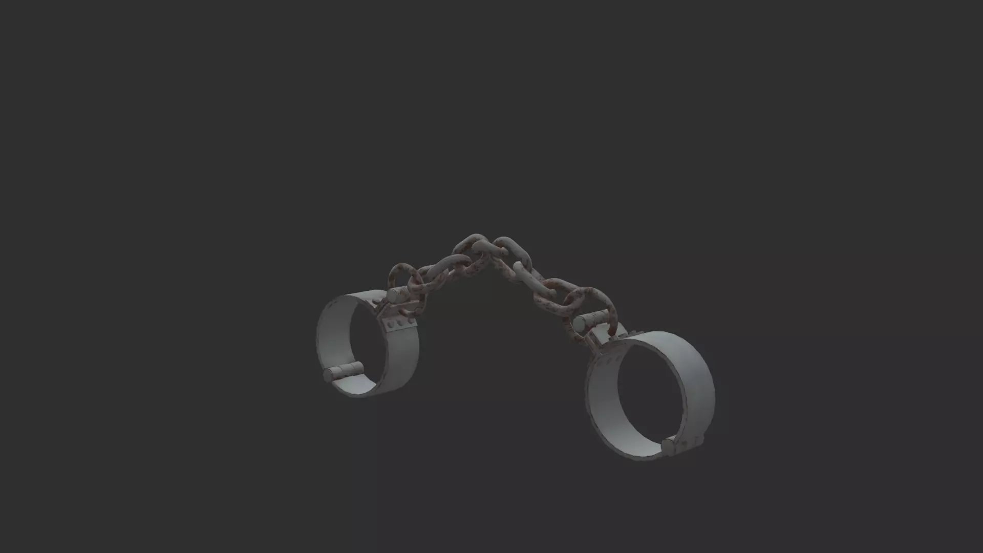 Prisoner Shackled 3D Model - Realistic Chains and Restraints Low-poly 3D model_5