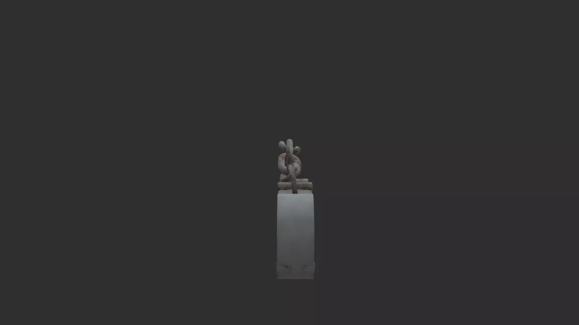 Prisoner Shackled 3D Model - Realistic Chains and Restraints Low-poly 3D model_3