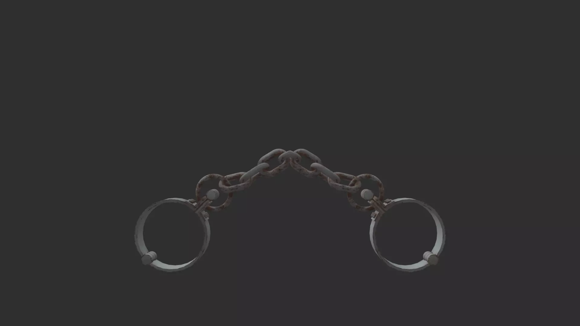 Prisoner Shackled 3D Model - Realistic Chains and Restraints Low-poly 3D model_4