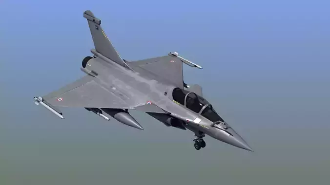 Rafale B Fighter Jet 3D model