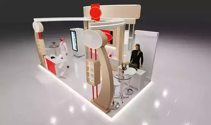3D Exhibition Booth Stand  3D print model