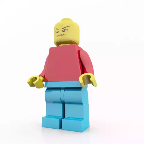 Lego Minifigure Male High Quality Minifig 3D model