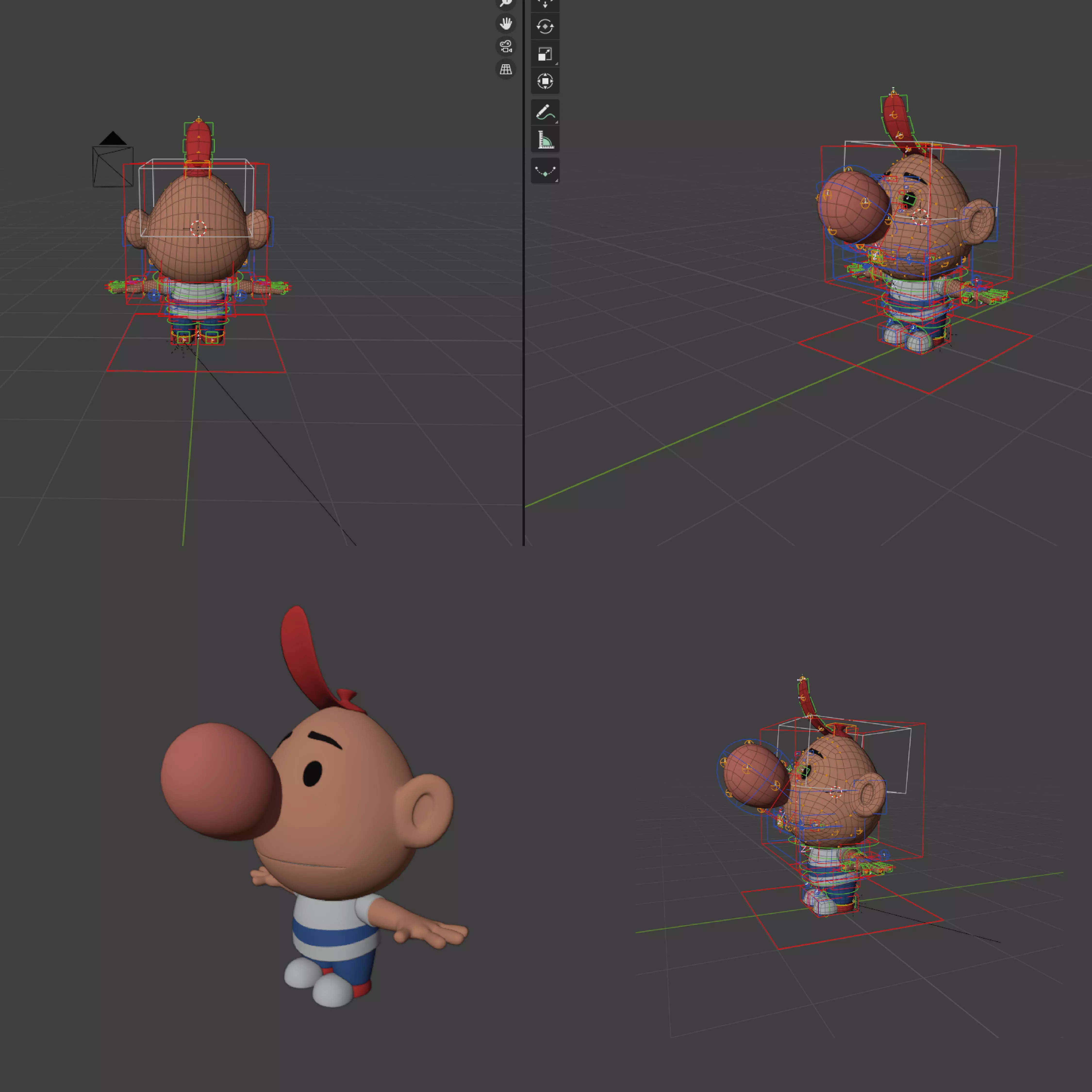 Cartoon Character  3D model_1