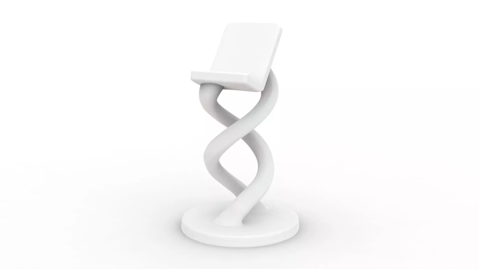 Twisted Phone Holder 3D Printable 3D print model_2