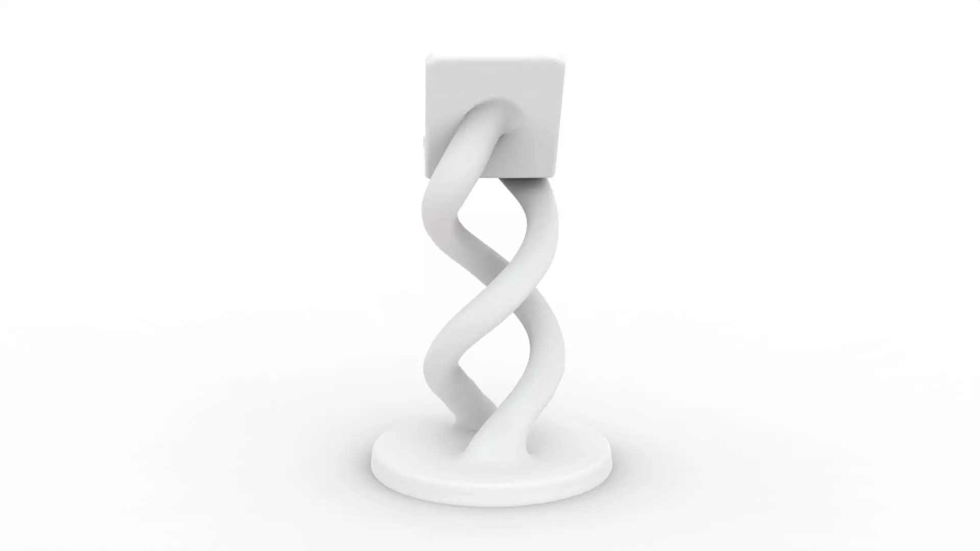 Twisted Phone Holder 3D Printable 3D print model_3