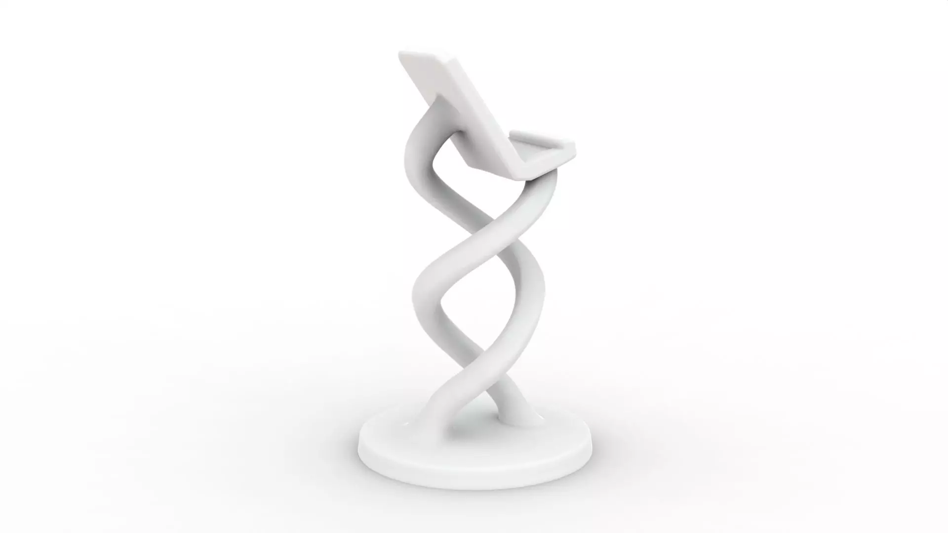 Twisted Phone Holder 3D Printable 3D print model_1
