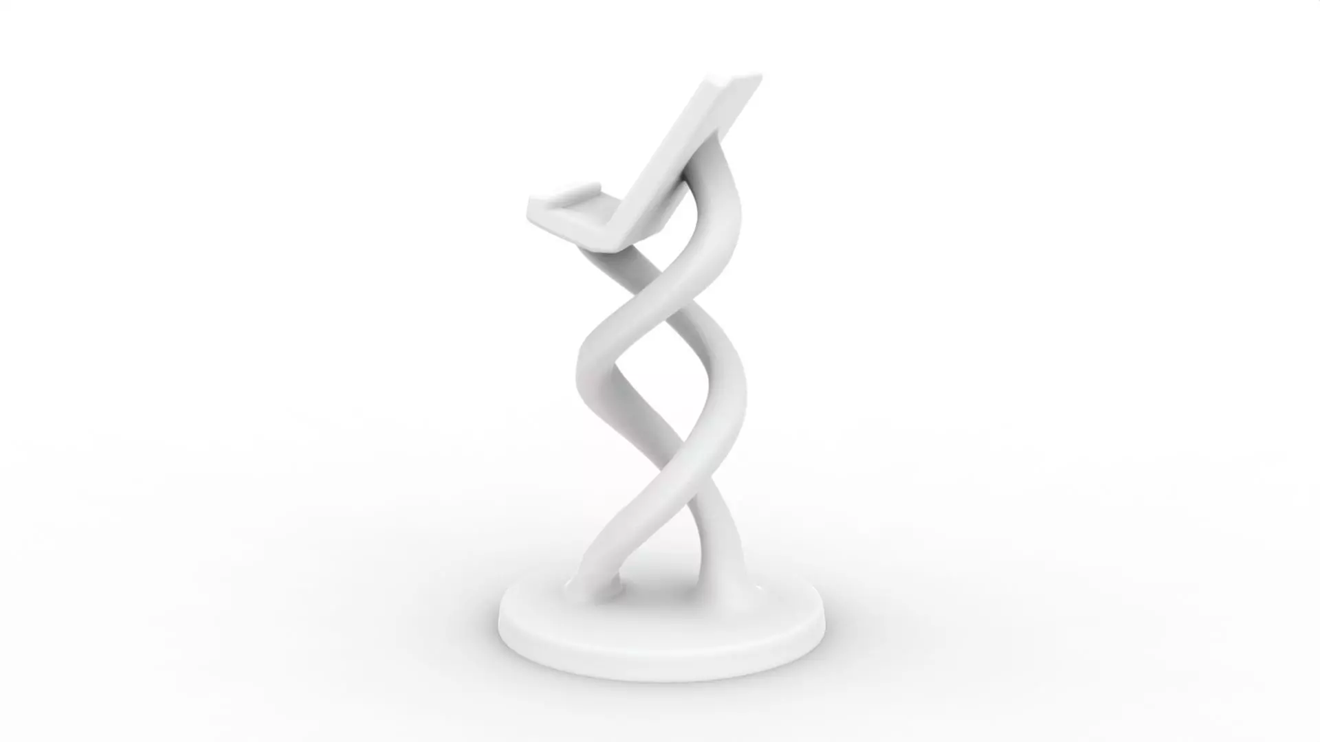 Twisted Phone Holder 3D Printable 3D print model_4