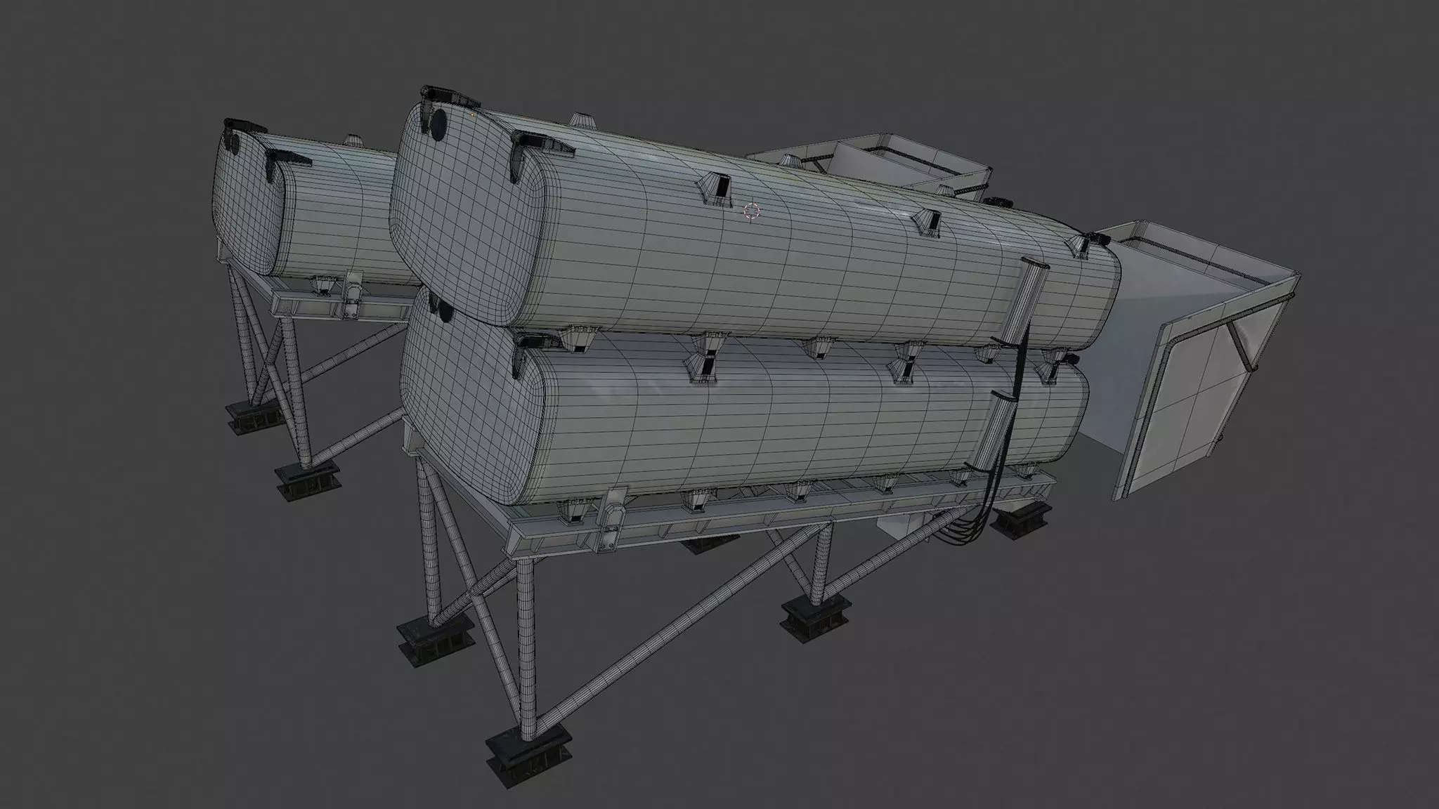 OTOMAT Missile Launchers 3D model_6