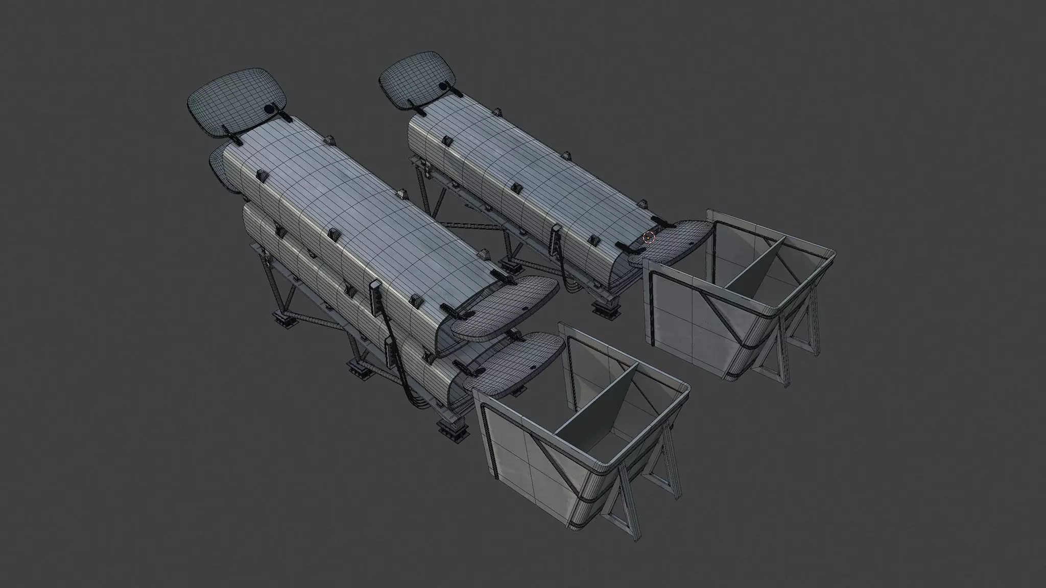 OTOMAT Missile Launchers 3D model_9