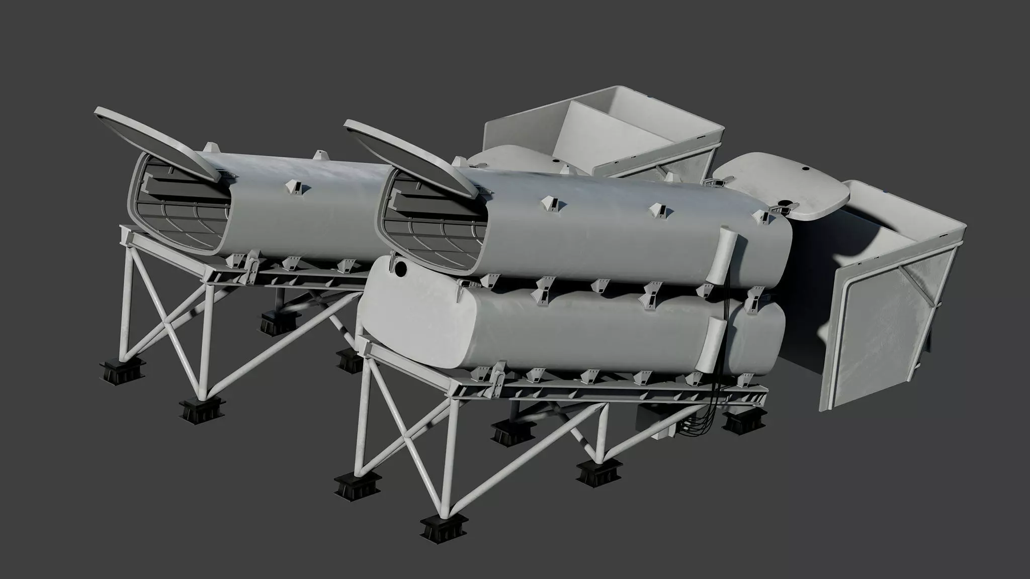 OTOMAT Missile Launchers 3D model_0