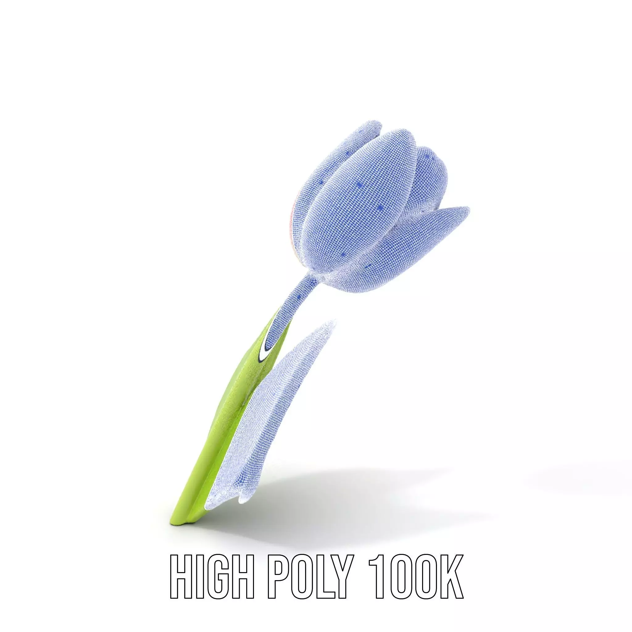 Pink Tulip model pack Low-poly 3D model_5
