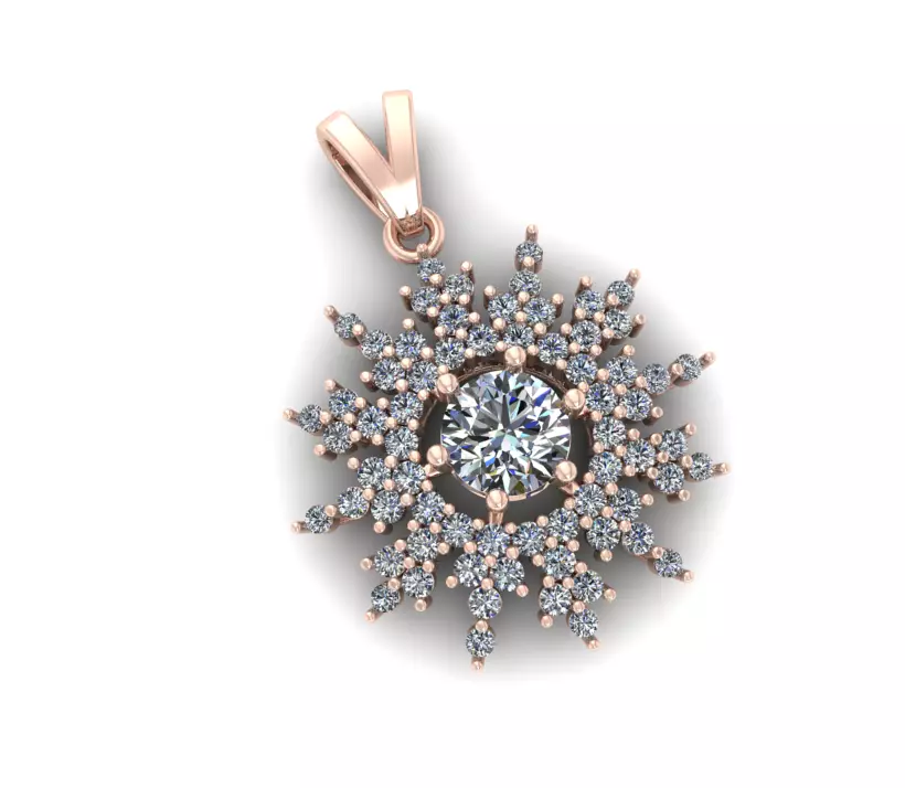Diamond Pendants CG07 3D print model