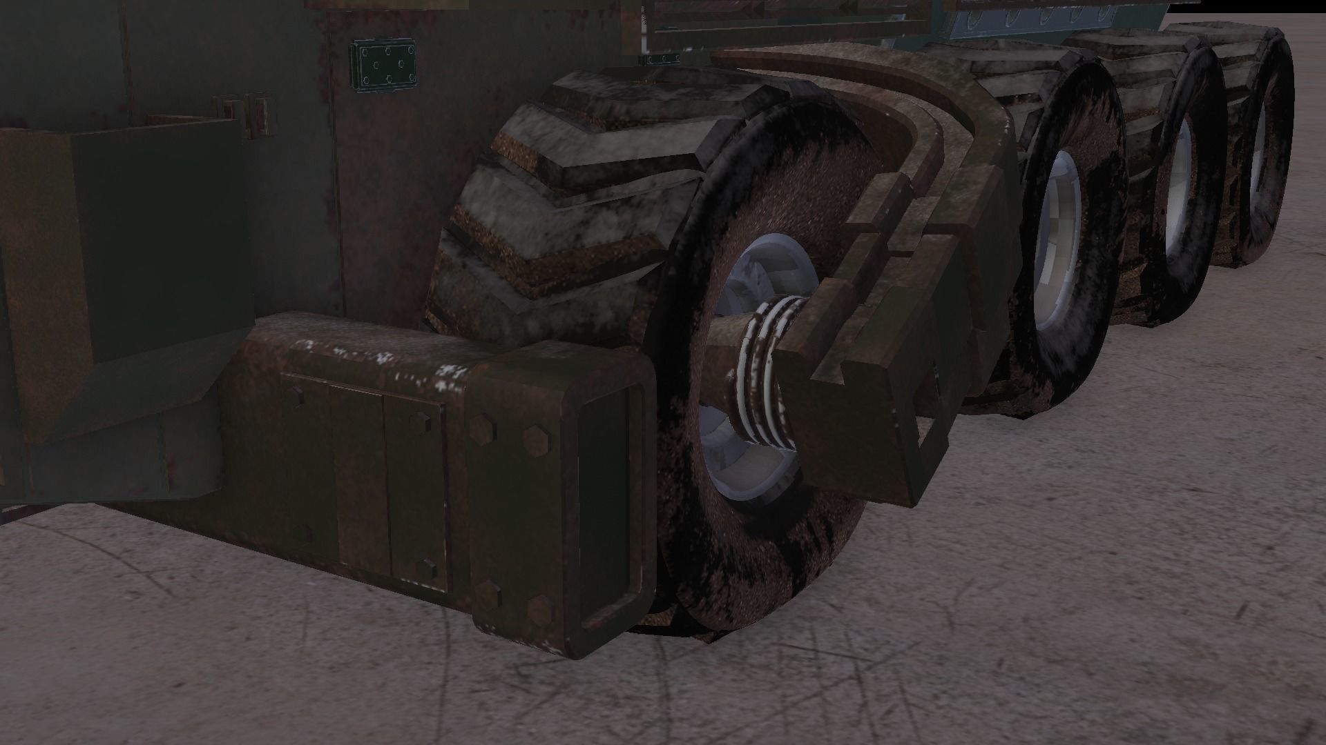 Armored Vehicle high poly concept 3D model_8