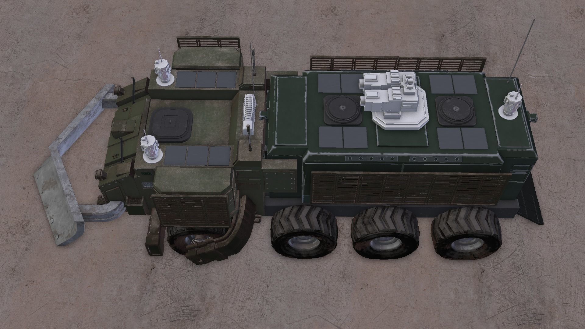 Armored Vehicle high poly concept 3D model_6