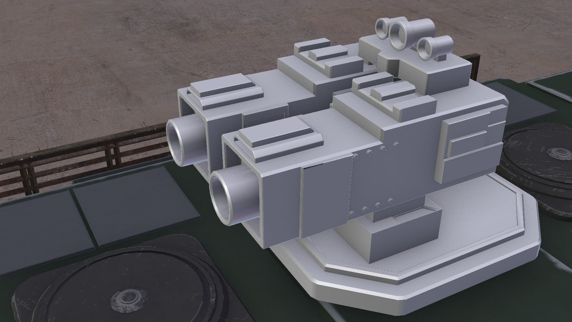 Armored Vehicle high poly concept 3D model_11