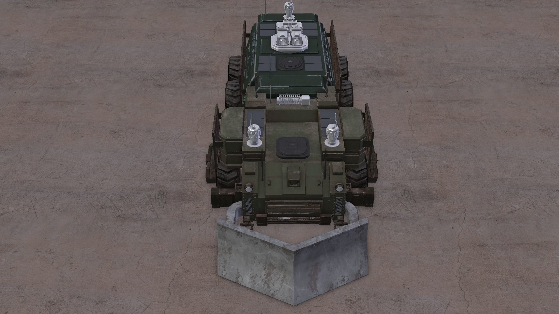 Armored Vehicle high poly concept 3D model_14