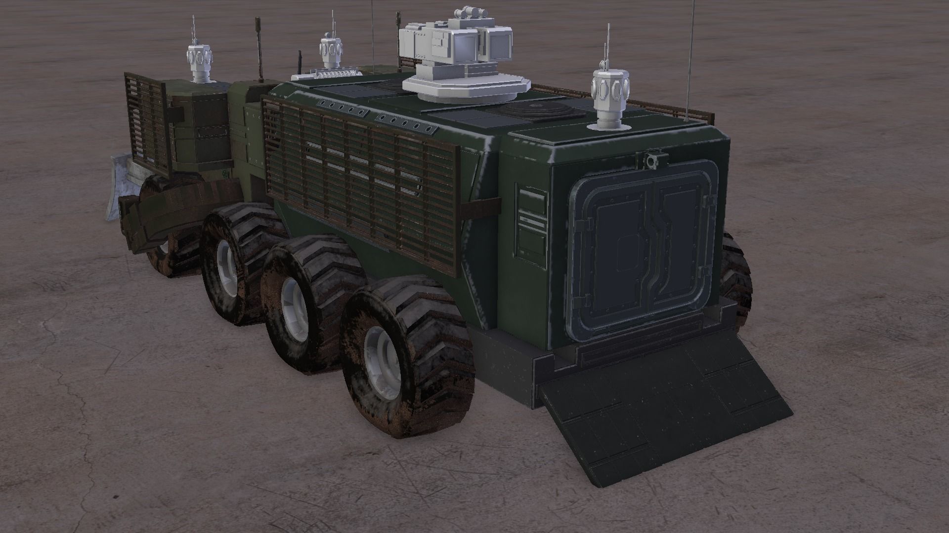 Armored Vehicle high poly concept 3D model_5