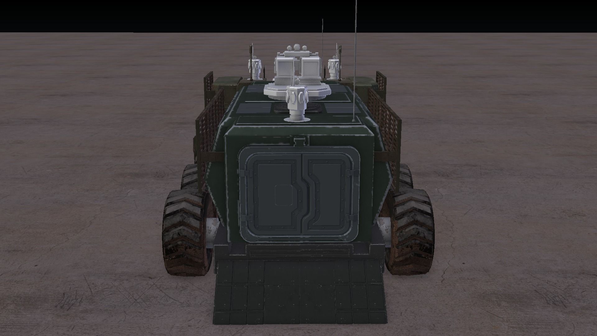 Armored Vehicle high poly concept 3D model_3