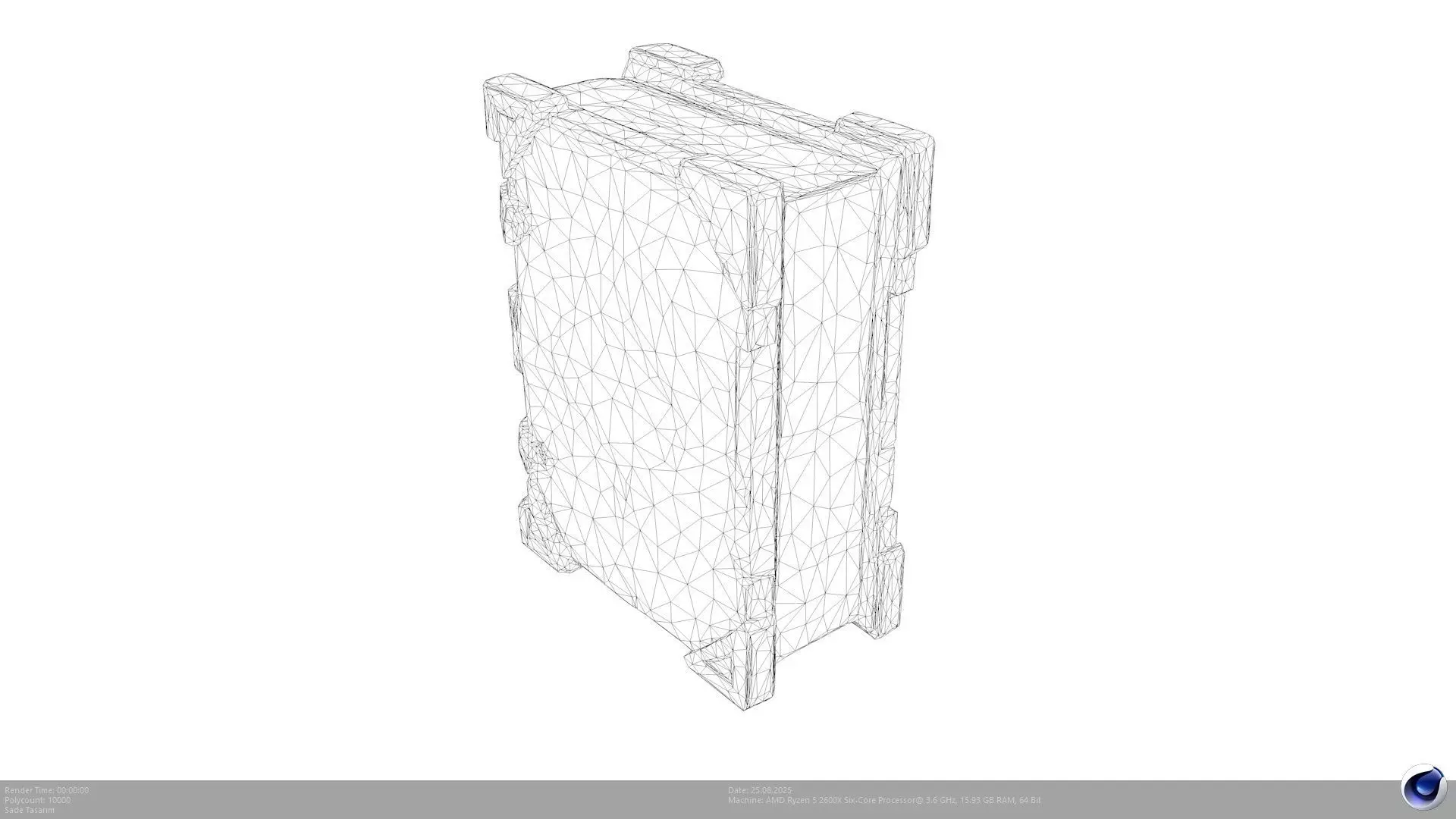 Stylized Magic Spell Book 3D Model - AI Low-poly 3D model_6