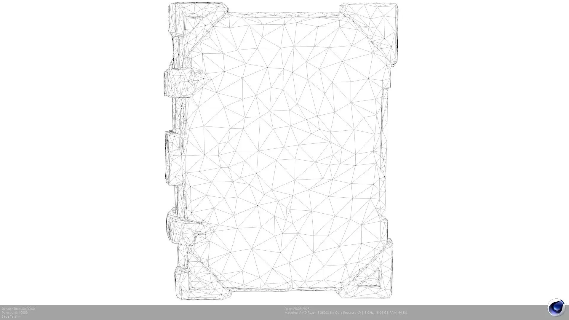 Stylized Magic Spell Book 3D Model - AI Low-poly 3D model_3