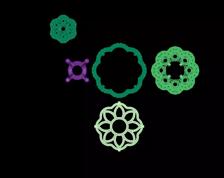 Diamond Pendants CG08 3D print model_1