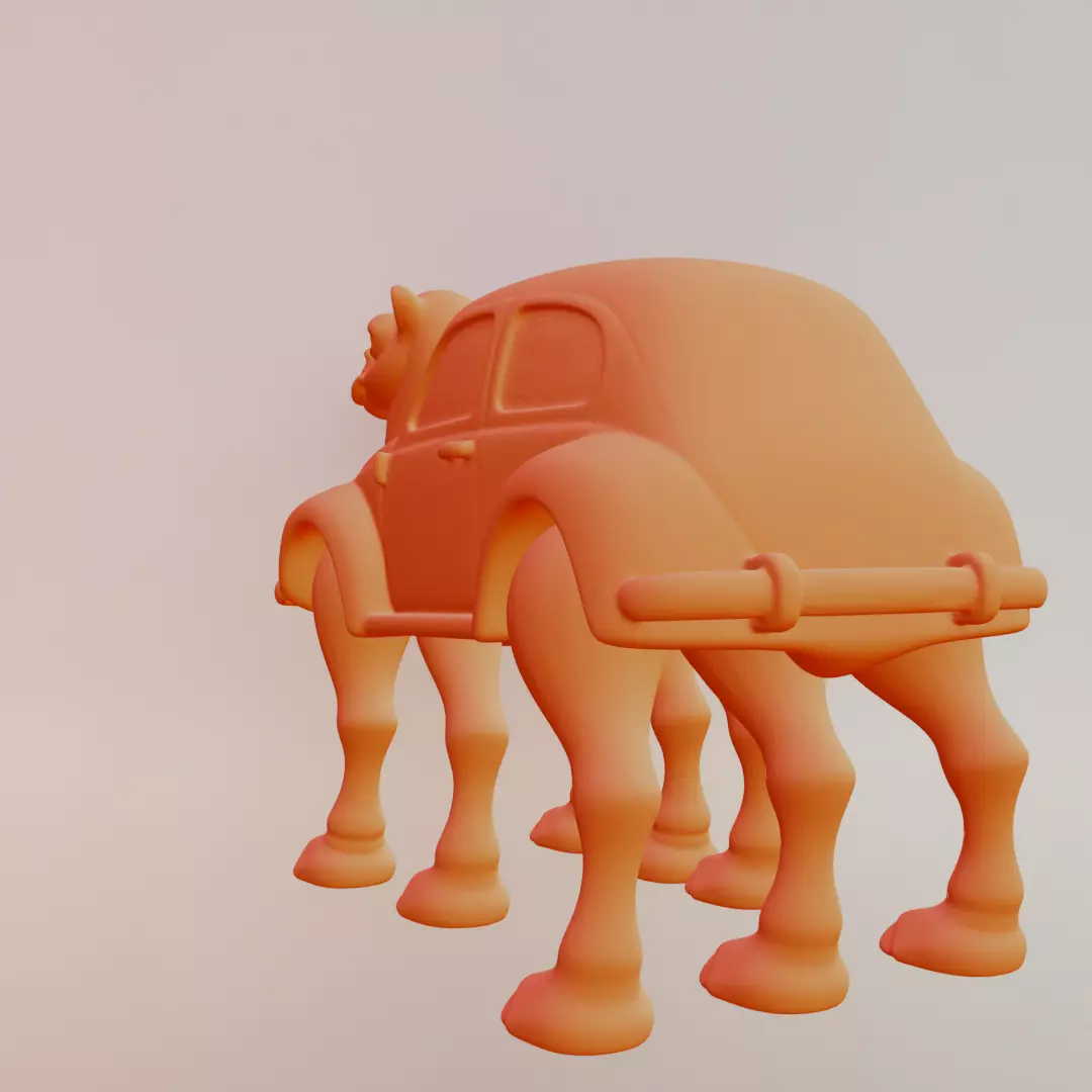 Tracotucotulu Delapeladustuz Italian brainrot Printable 3D print model_6