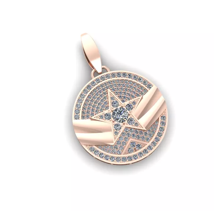 Star Diamond Pendants CG09 3D print model