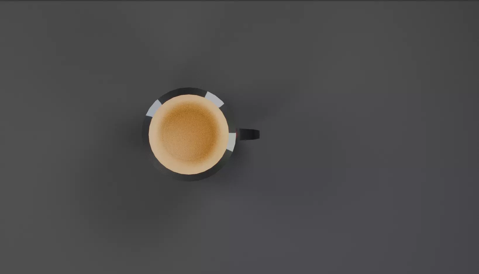 Cup for coffee Low-poly 3D model_2