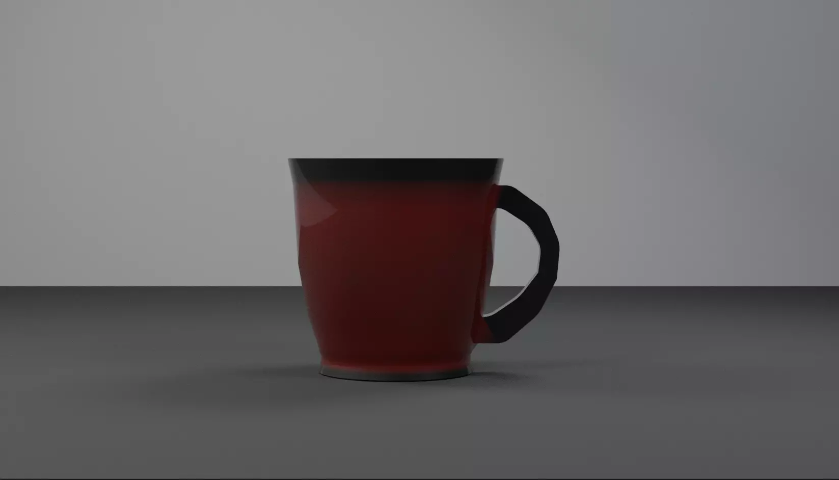 Cup for coffee Low-poly 3D model_0