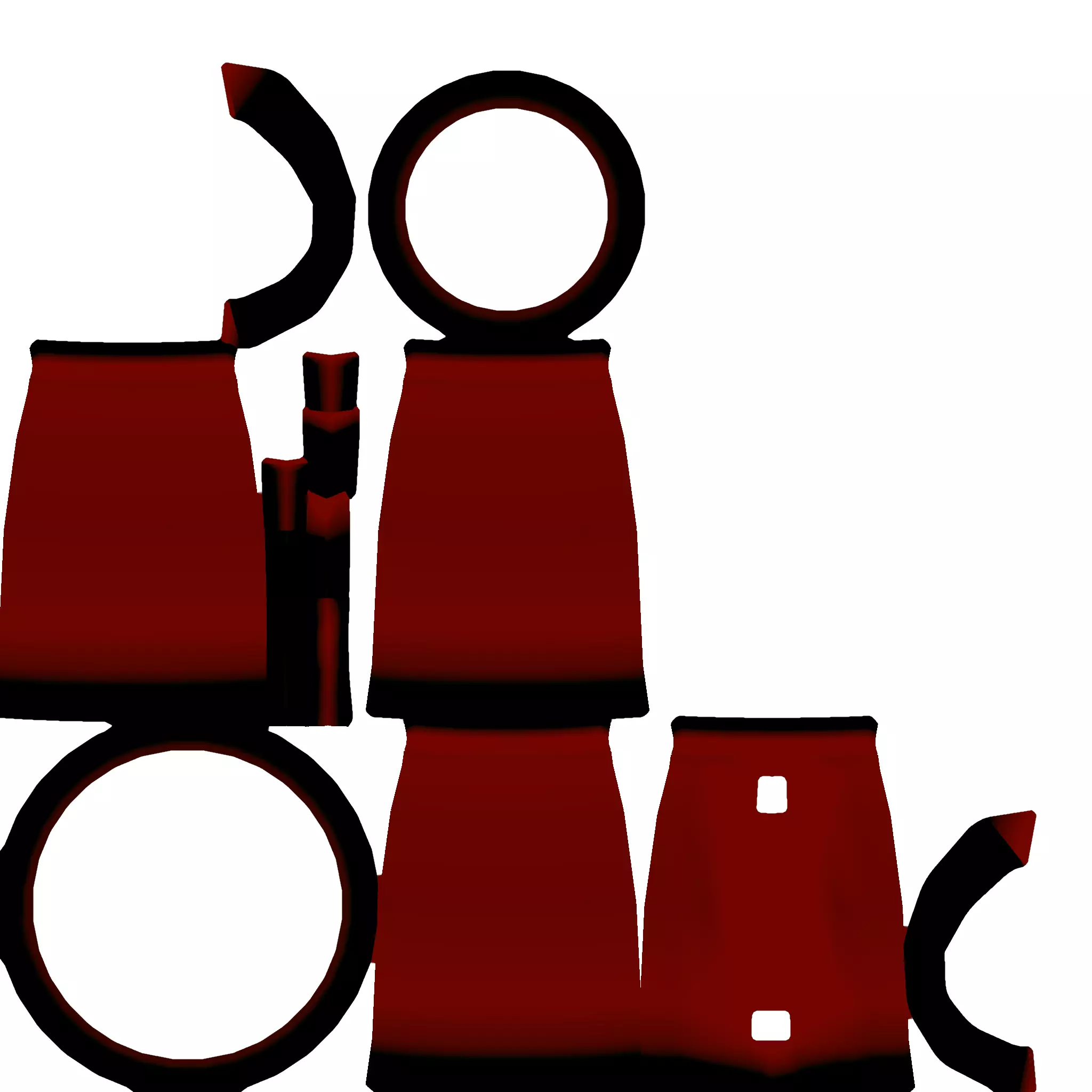 Cup for coffee Low-poly 3D model_8