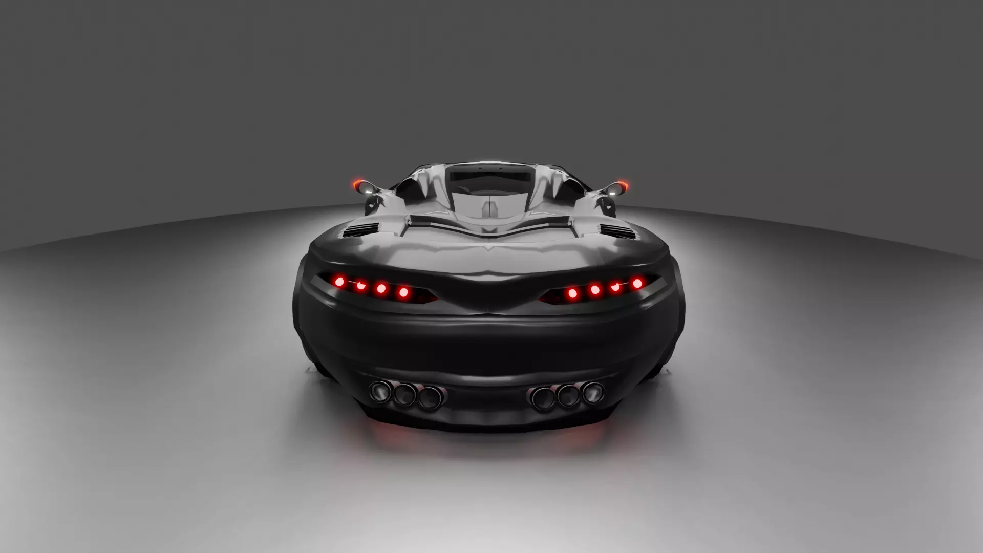 Realistic Supercar 3D Model Original Design Low-poly 3D model_7