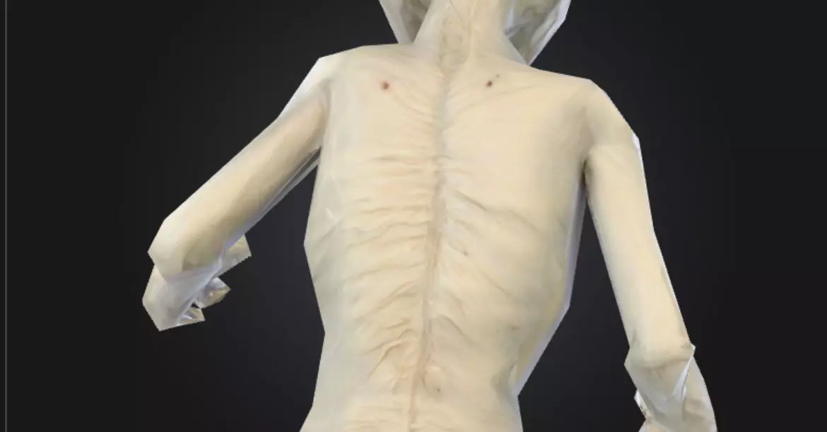 Casual Zombie Extreme Low poly Low-poly 3D model_6