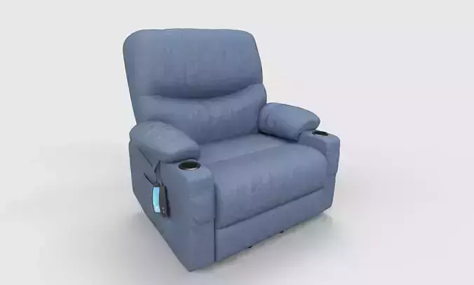 Modern Blue Recliner Chair