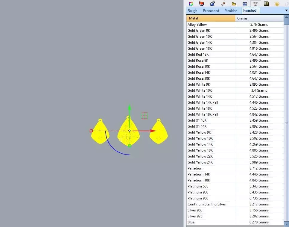 Necklace and earrings set 3D print model_6