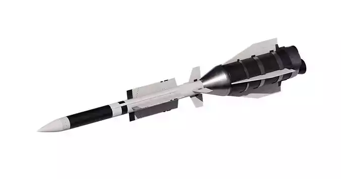 Aster 15 anti-aircraft missiles 3D model