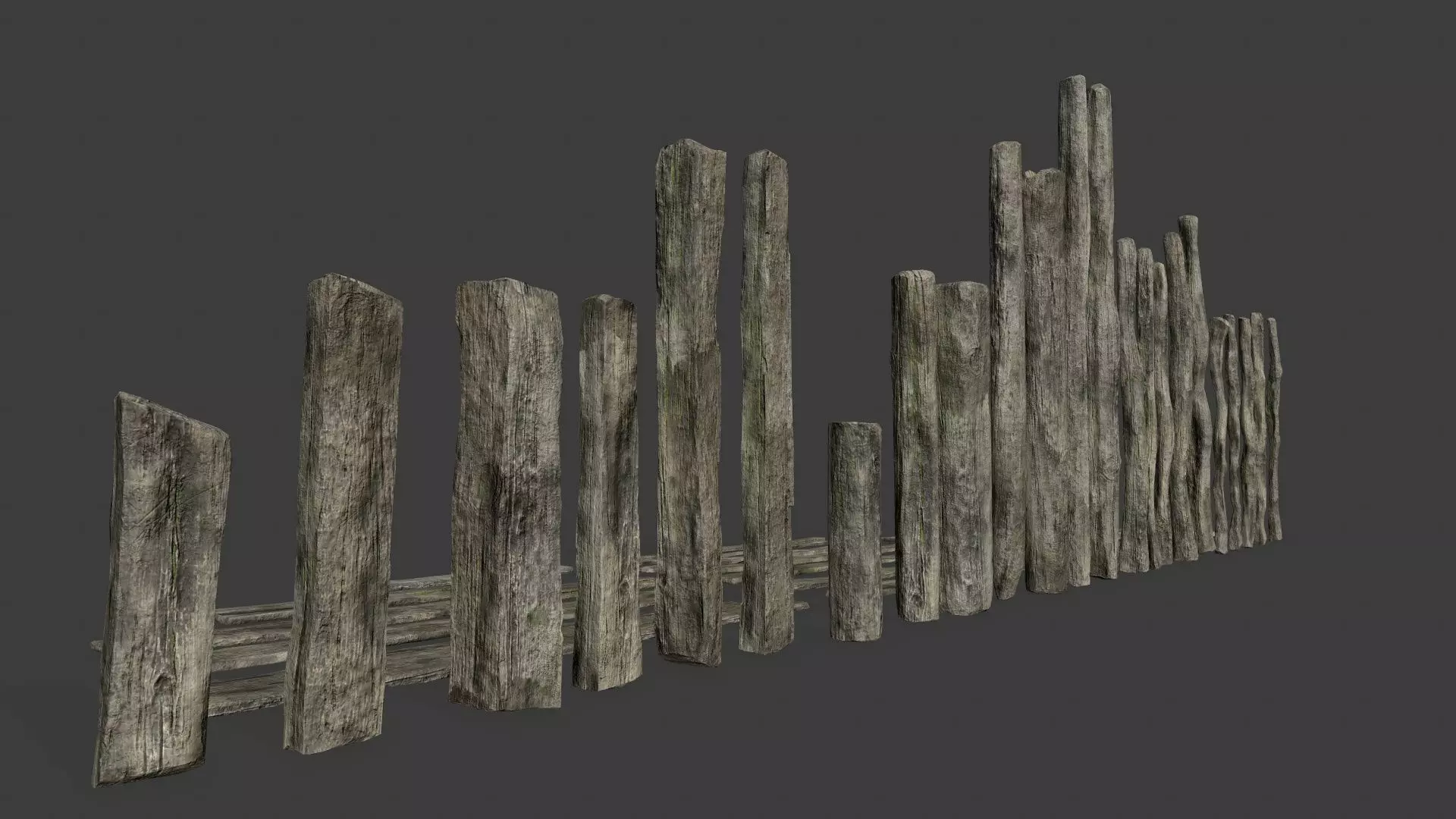 old woods Low-poly 3D model_14