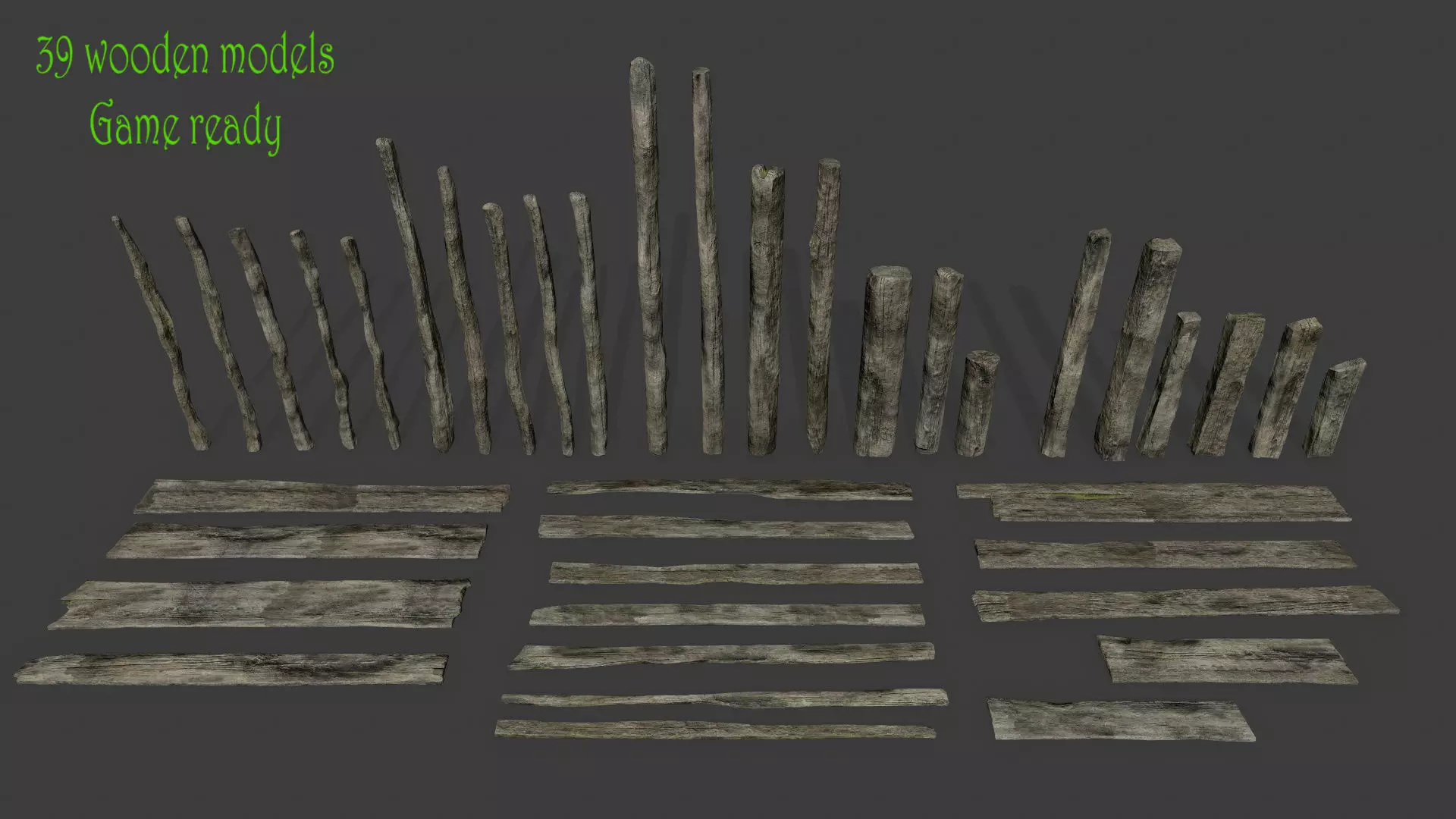 old woods Low-poly 3D model_0