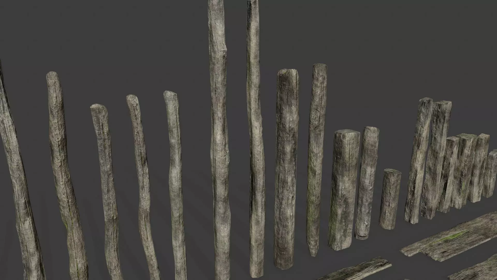 old woods Low-poly 3D model_17