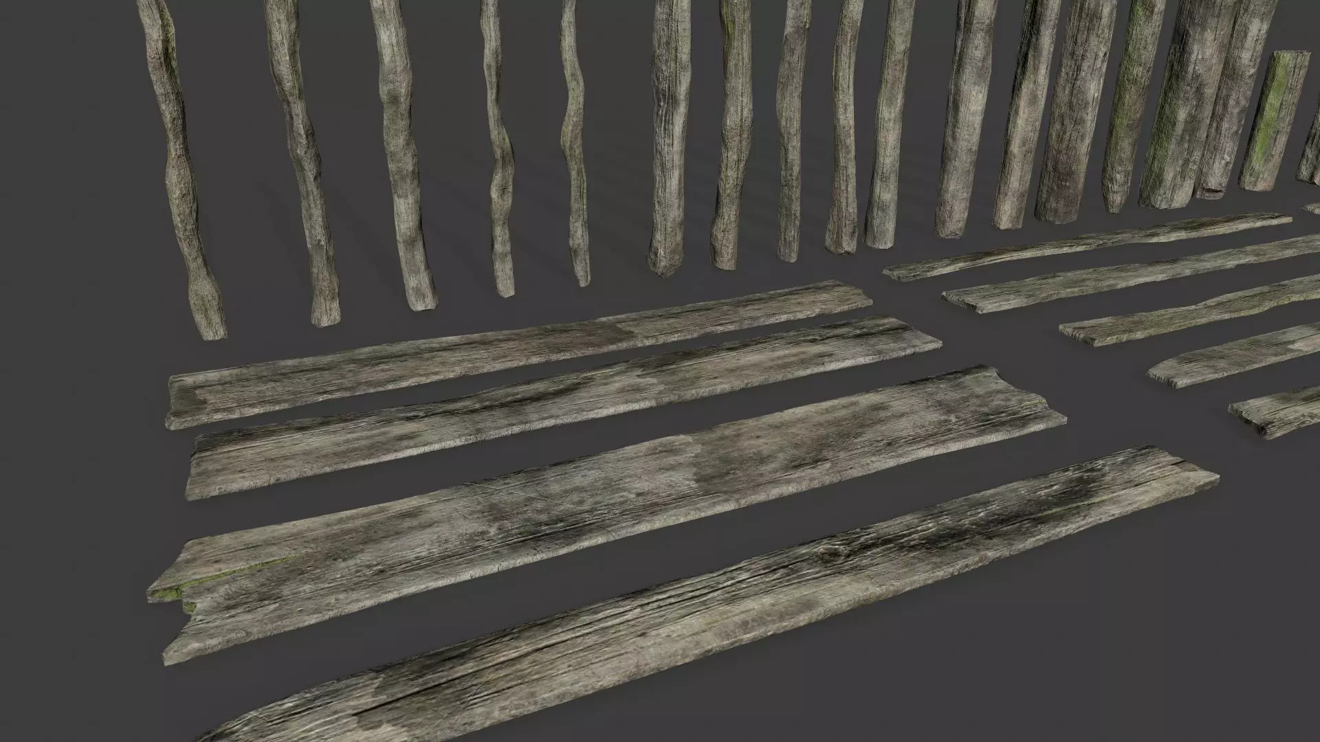 old woods Low-poly 3D model_15