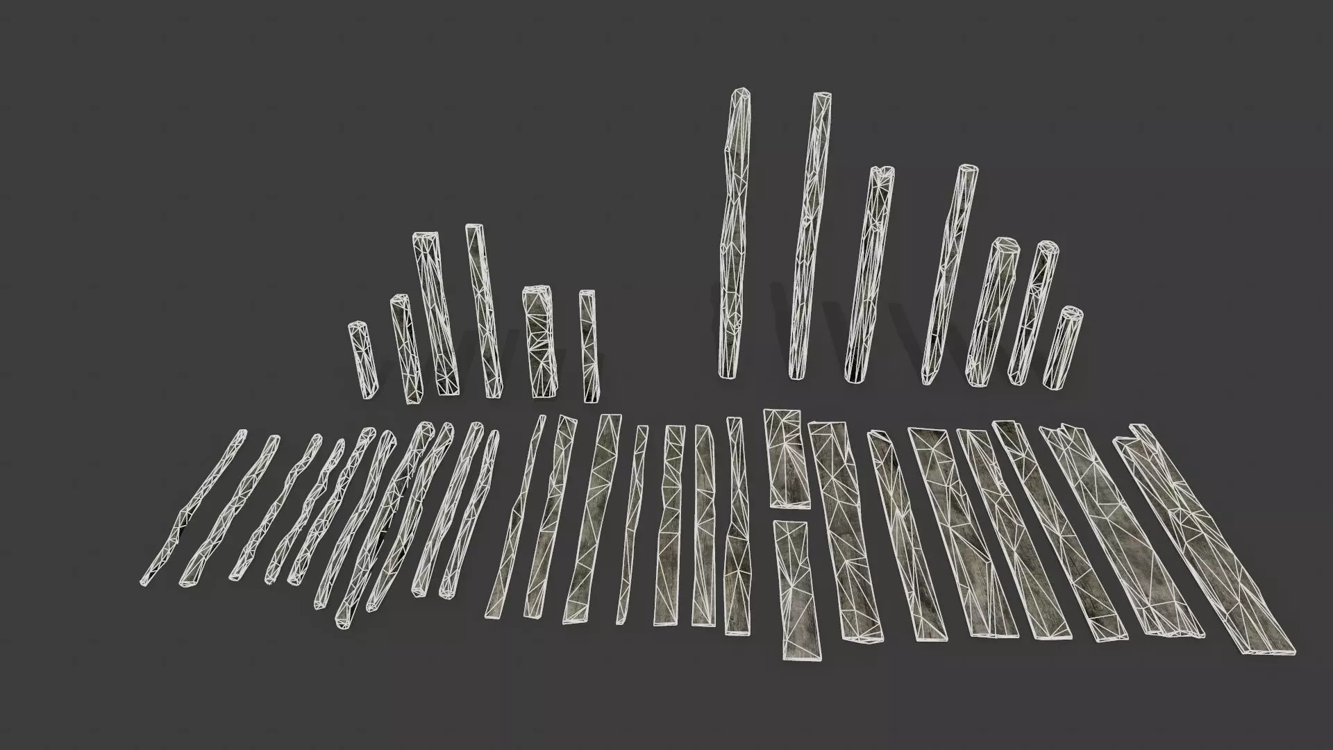 old woods Low-poly 3D model_19