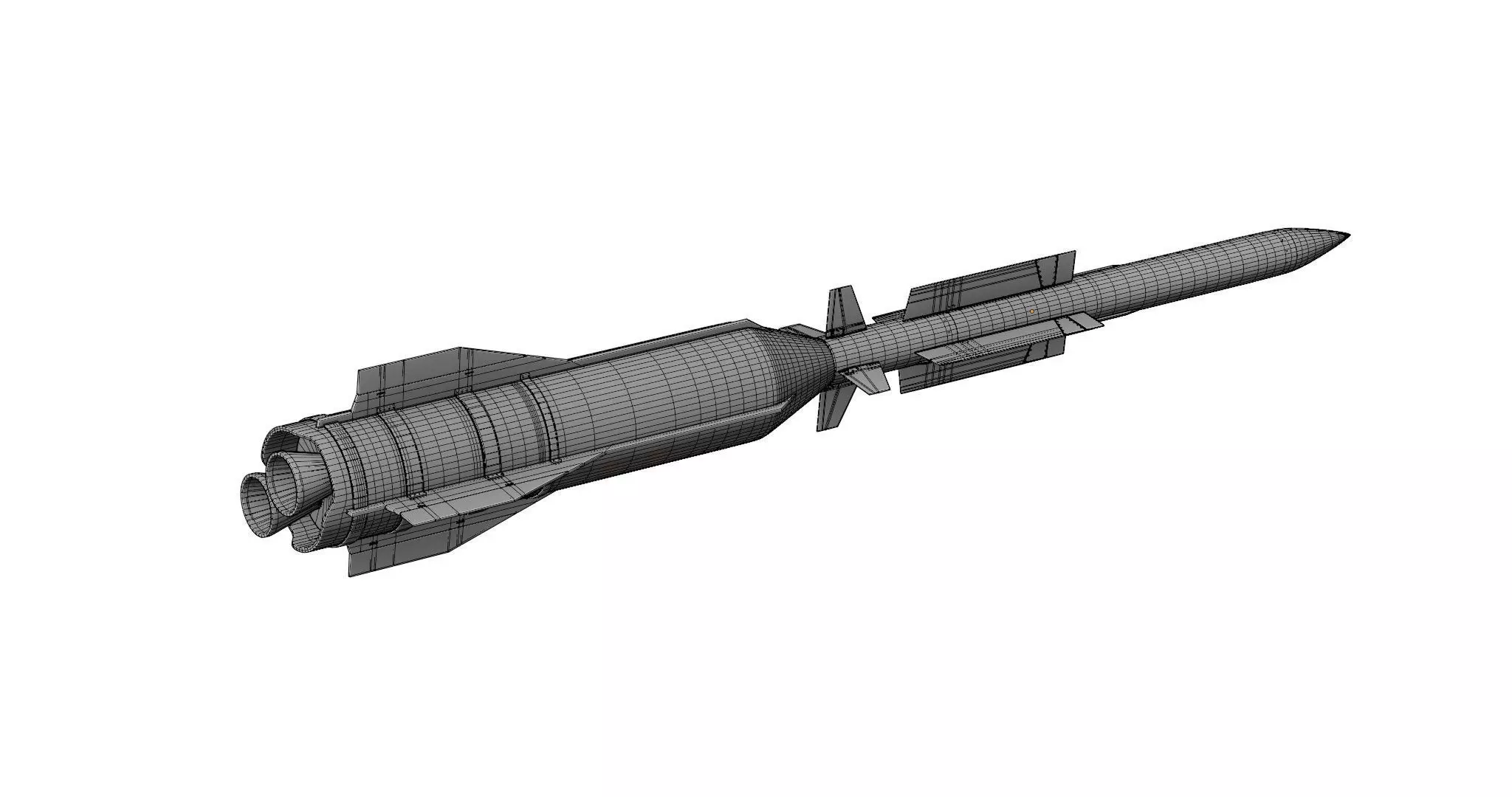 Aster 30 anti-aircraft missiles 3D model_10